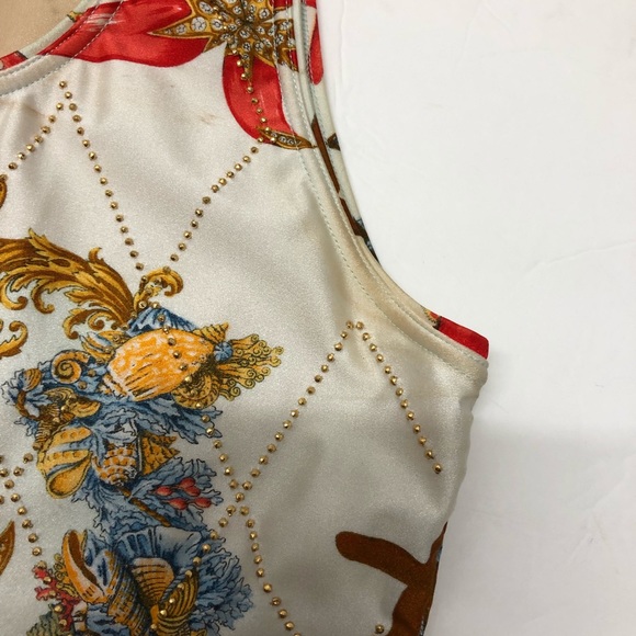 GIANNI VERSACE studded bodysuit Seashell size from S/S 1992 - Picture 5 of 16